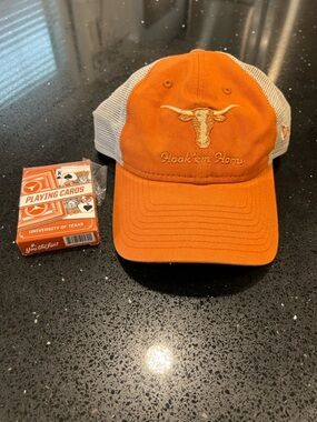New Era Orange and White University of Texas Longhorns Trucker Hat